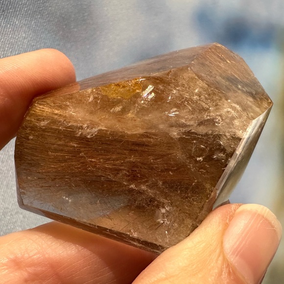 Copper Rutilated Quartz natural gemstone crystal - Picture 4 of 12